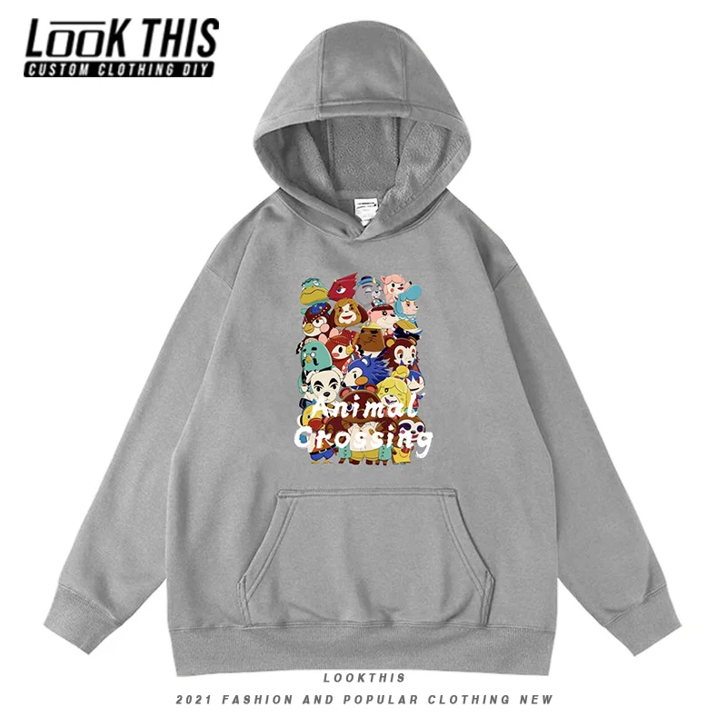 

Cartoon Anime Animal Crossing Student Children Loose Hoodie Sweatshirt Daily Long Sleeve Boy Girl Hooded Tops Hoodies Streetwear