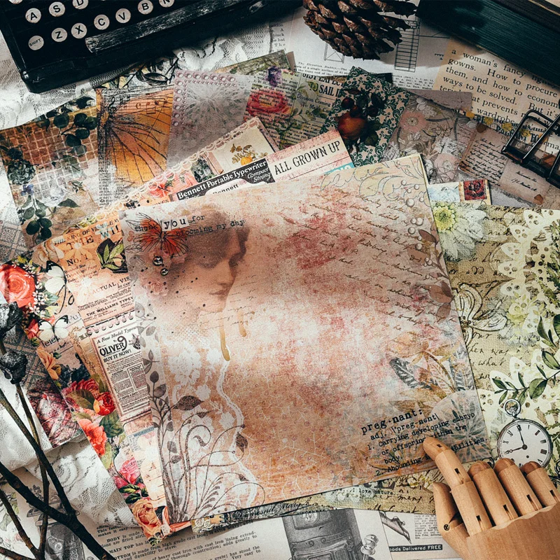 

Набор бумаги ZFPARTY из винтажного материала для скрапбукинга проектов «сделай сам»/фотоальбома/творчества для изготовления открыток