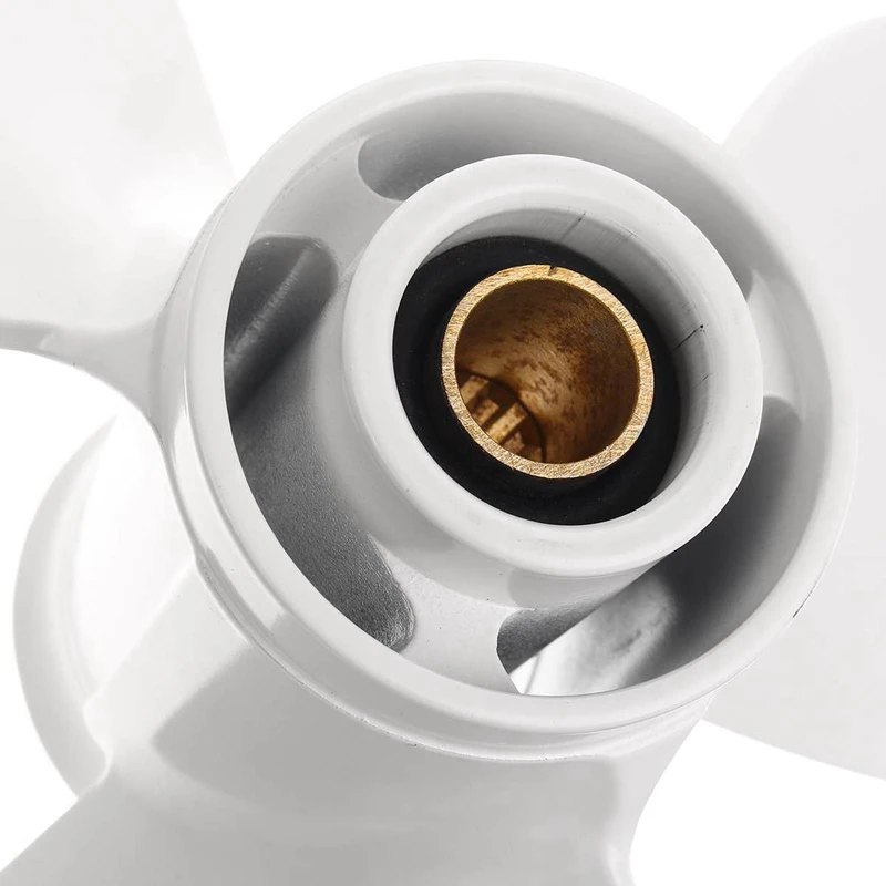 

NEW-Marine Engine Outboard Propeller 664-45947-01-El 9 7/8 X 11 1/4 for Yamaha 20-30Hp Aluminum Alloy 3 Blade Black 10 Spline To