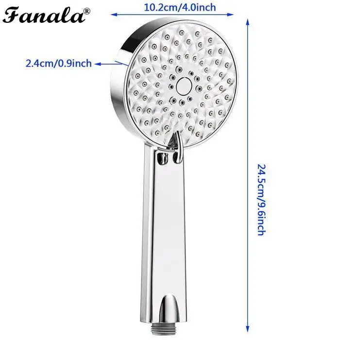 Круглая и квадратная насадка для душа из нержавеющей стали хромированные