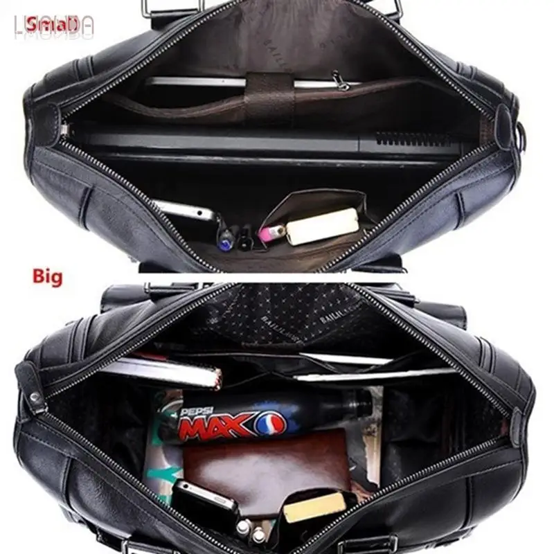 Модная брендовая Новая мужская деловая винтажная сумка для ноутбука портфель
