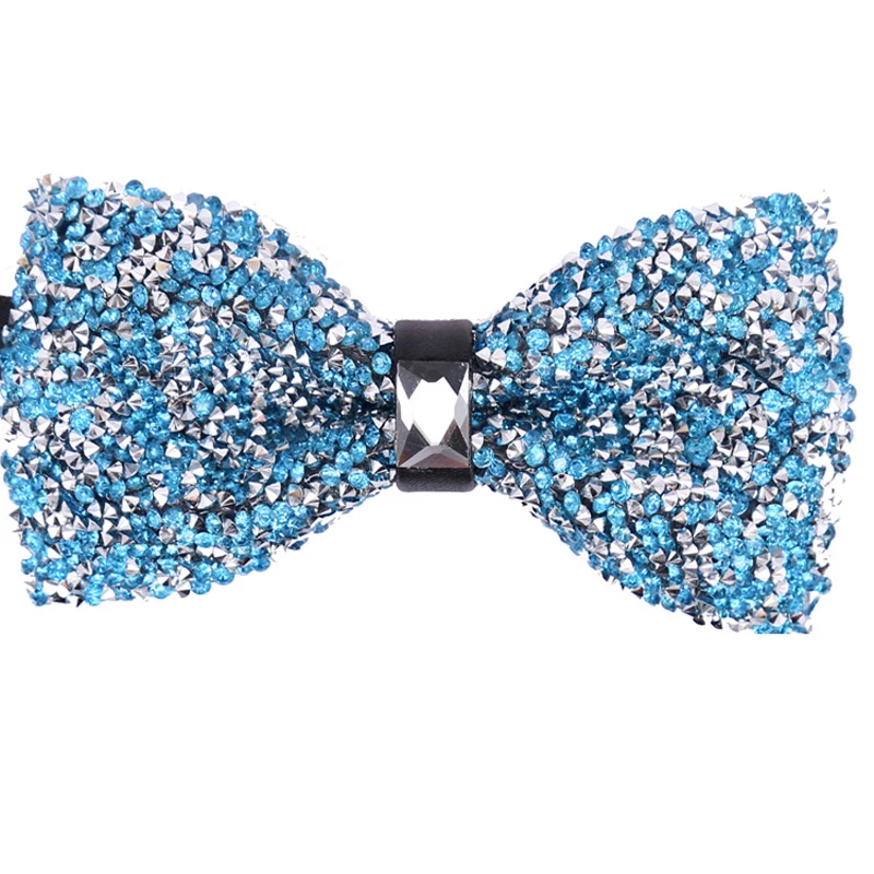 Детский галстук-бабочка стразы воротник для свадьбы роскошный с кристаллами