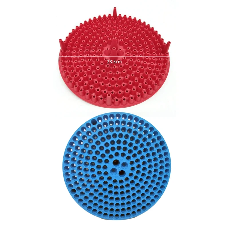 

2Pcs 23.5Cm Dirt Trap Car Wash Bucket Insert Car Wash Filter Removes Dirt And Debris While You Wash - Red & Blue
