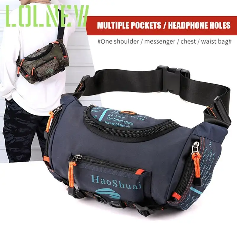 

Men Casual Chest Bag Waist Pack Waterproof Male Pack Large Capacity Multifunctional Outdoor Sports Phone Pouch Waist Bags