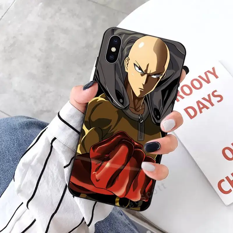

Anime One Punch Man Phone Case for iPhone 11 12 mini pro XS MAX 8 7 6 6S Plus X 5S SE 2020 XR