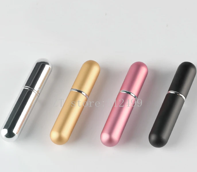 

5ml 30pcs/lot Glass Cosmetics Emtpy Perfume Bottle, DIY Refillable Aluminum Storage Containers, Portable Spray Sample Package