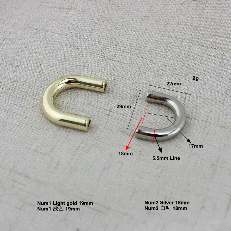 4 шт. 50 Металлические u образные кольца 19 мм|hardware accessories|ring for bagmetal rings bag |