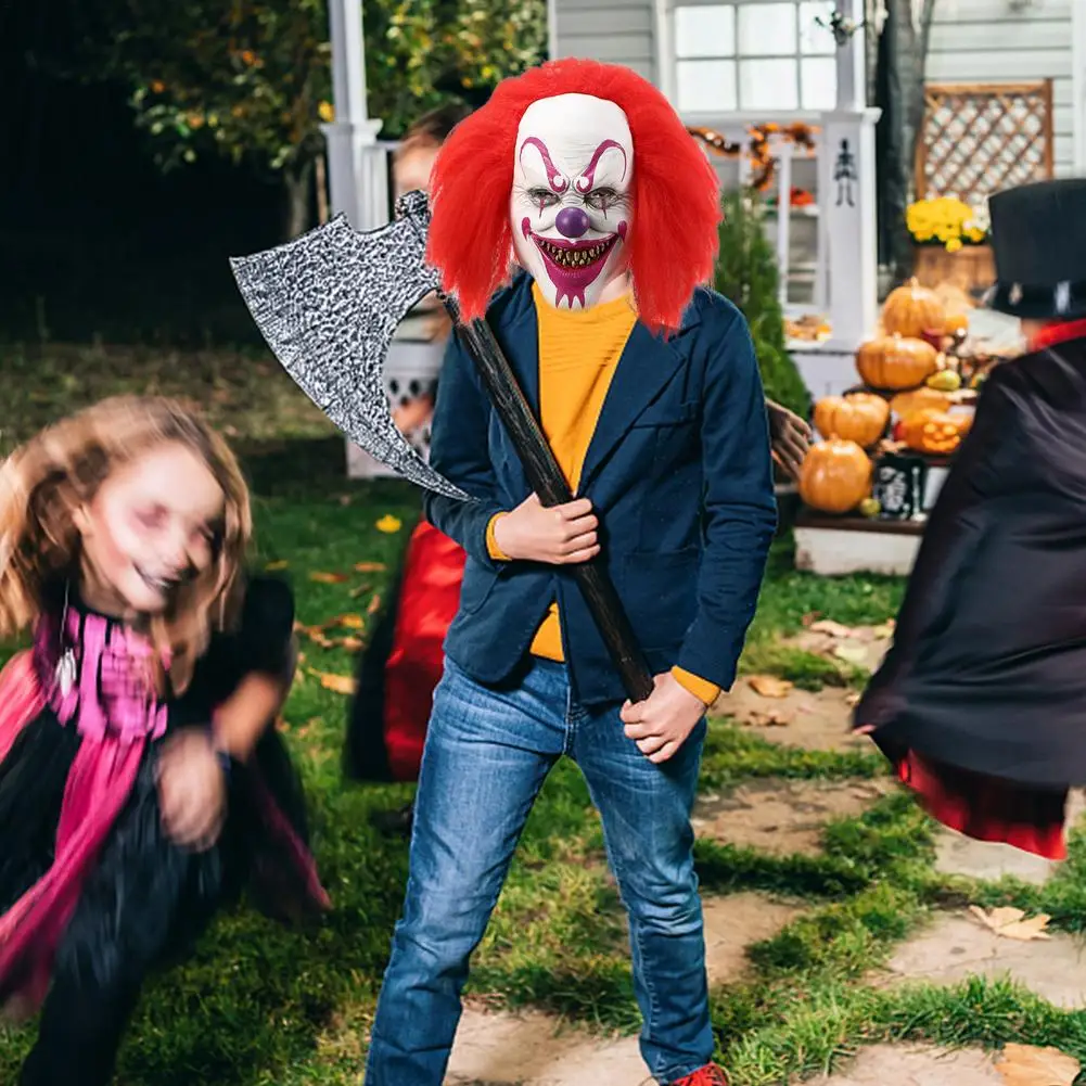 Клоун назад в души 2 маска головной убор Косплей Хэллоуин Pennywise ужасная для мужчин