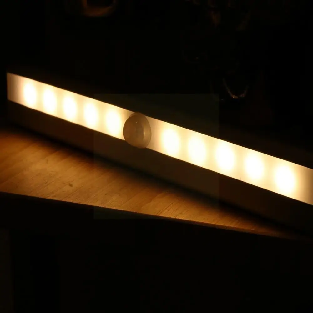 

10led Battery Pool Cabinet Light Wardrobe Night Light Light Bedroom Wall Light Lighting Closet Kitchen P8a9