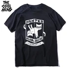 Мужская футболка COOLMIND, из 100% хлопка, с принтом в виде кота, летняя, свободная, с коротким рукавом