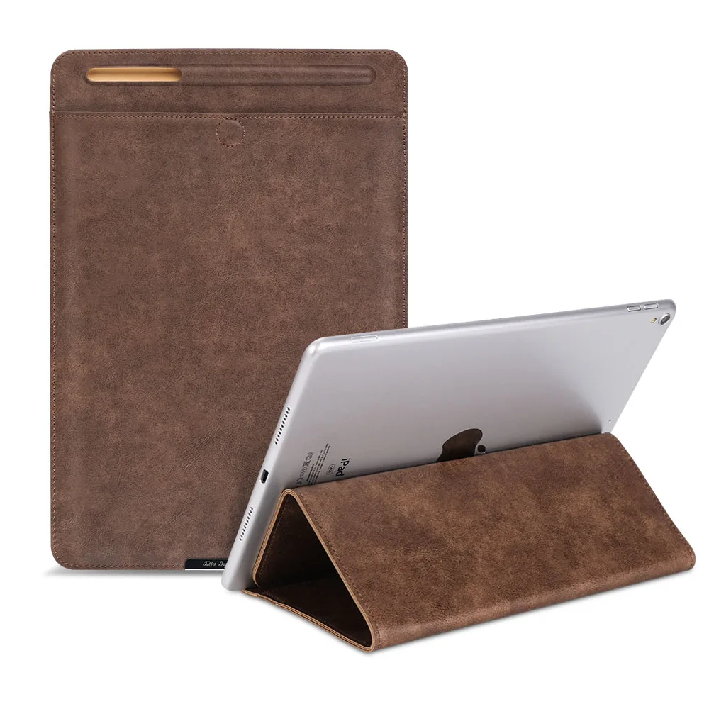 GOLP рукав Чехол для iPad Pro 10,5 Air 3 чехол с карандашом, из искусственной кожи с откидной крышкой для iPad Pro 10,5 чехол - Цвет: Brown