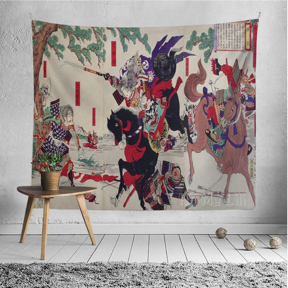 Tapices y arte para interiores, decoraci&oacute;n de la historia de una mujer-1