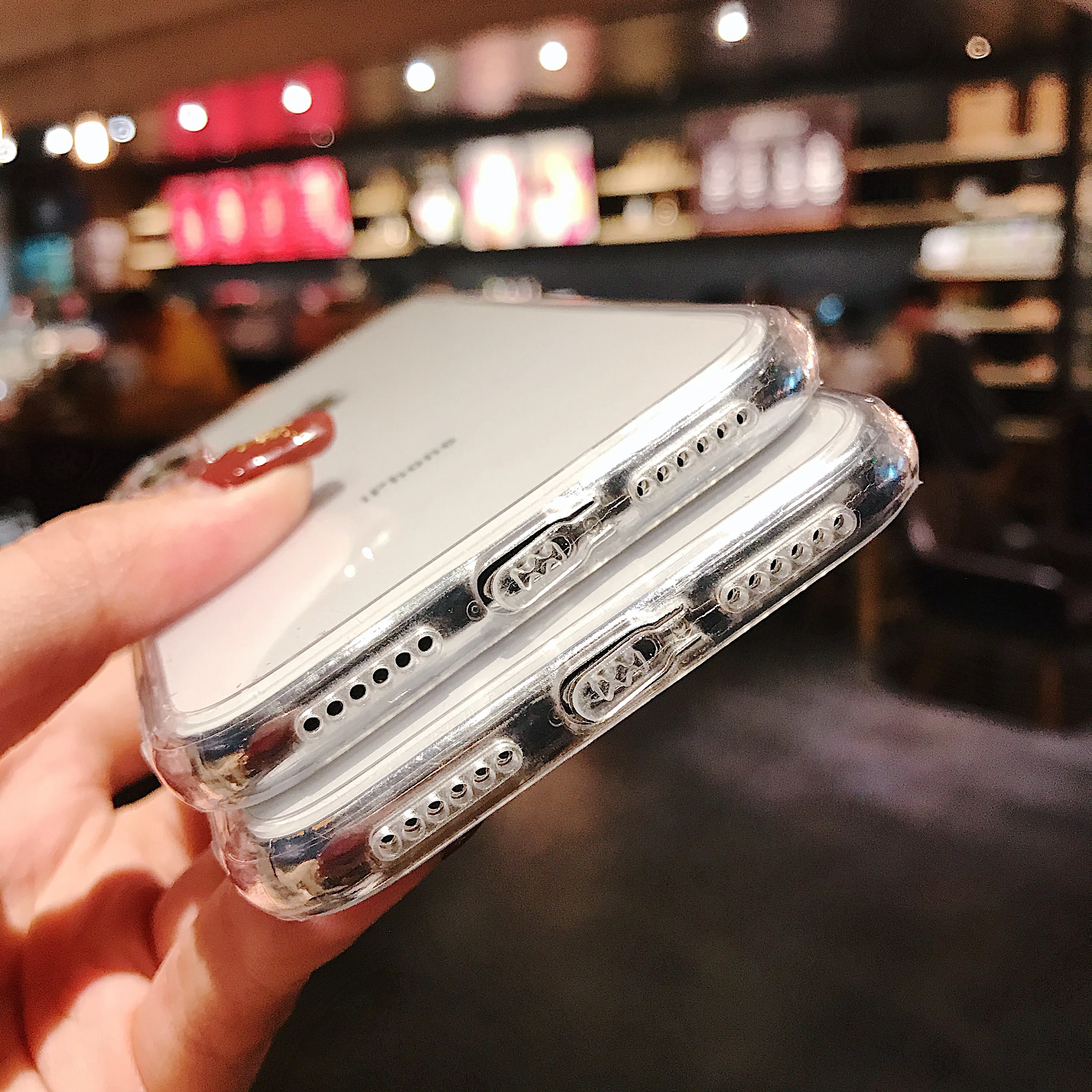 KJOEW прозрачные телефонные чехлы для iPhone XS Max XR 6 6S 7 8 Plus металлический объектив с