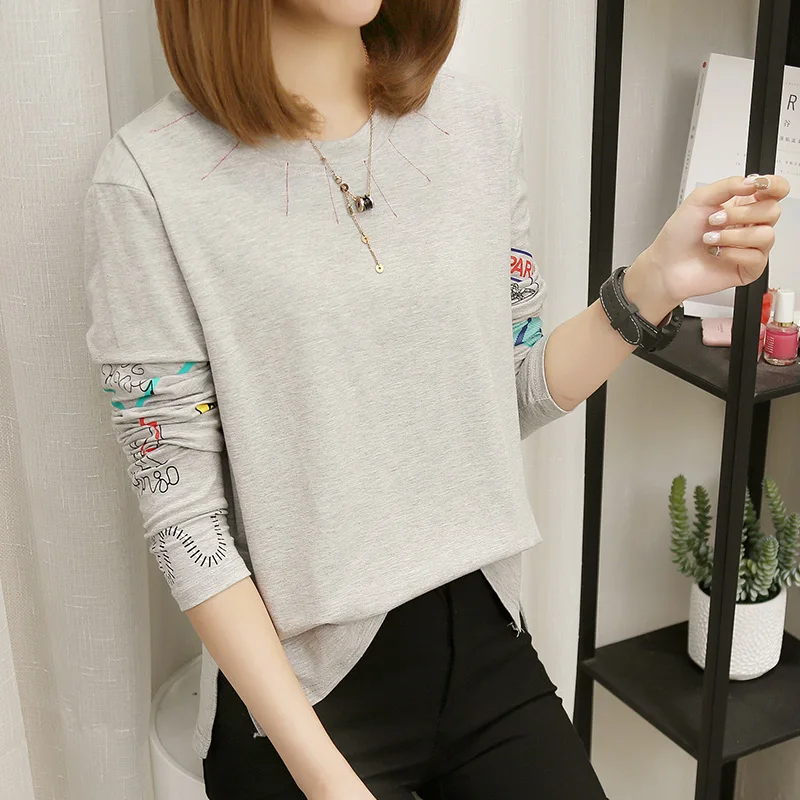 Женские футболки с принтом модная новинка Брендовая женская осенняя
