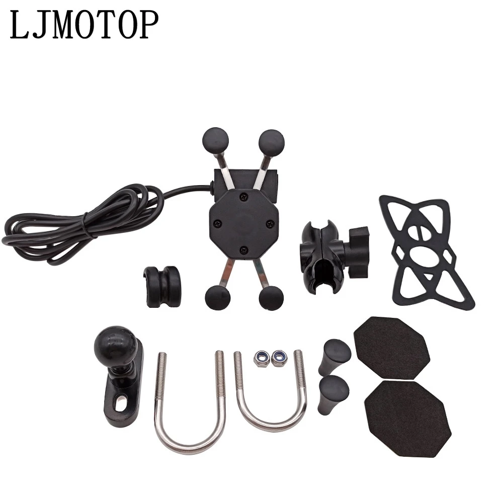 Chargeable Motorcycle GPS Phone holder Wired USB Universal Mount For MODEL ROCKET III CLASSIC ROADSTER | Автомобили и мотоциклы