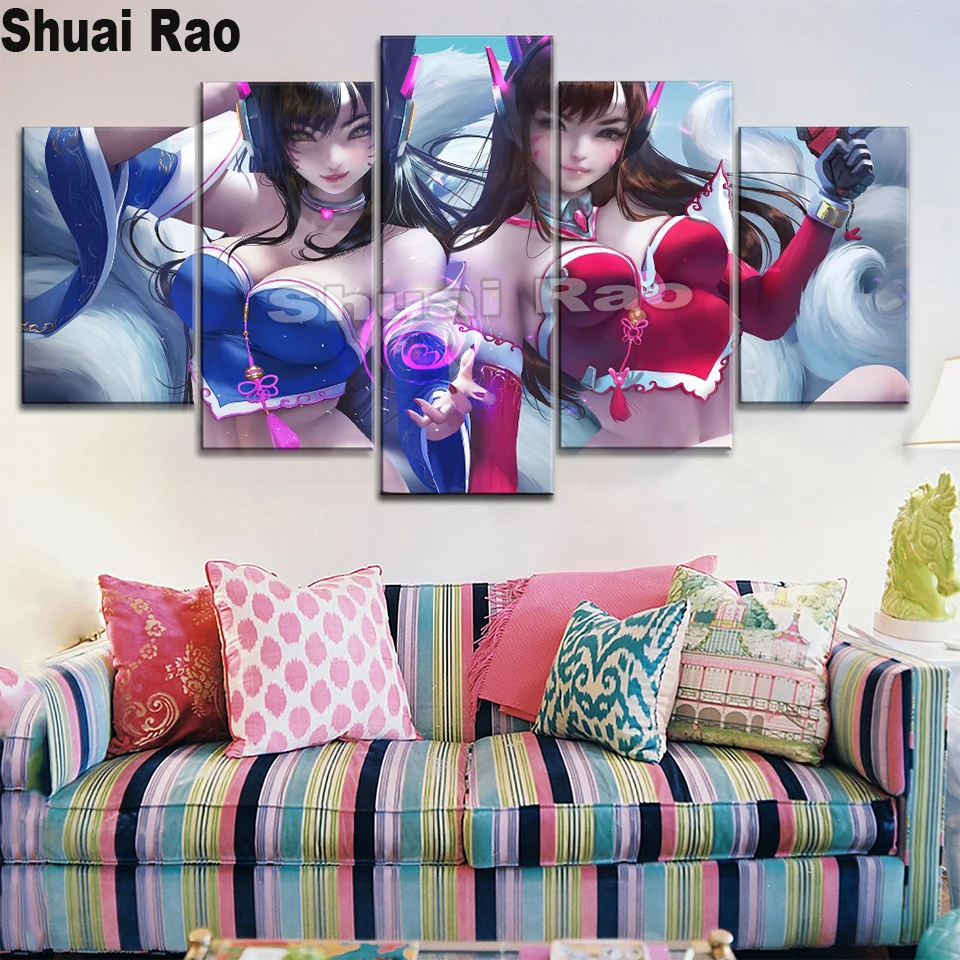 

Eagle diamond embroidery 5 Pieces,5d diy diamond painting full square round drill mosaic diamonds American Flag,Multi Panel