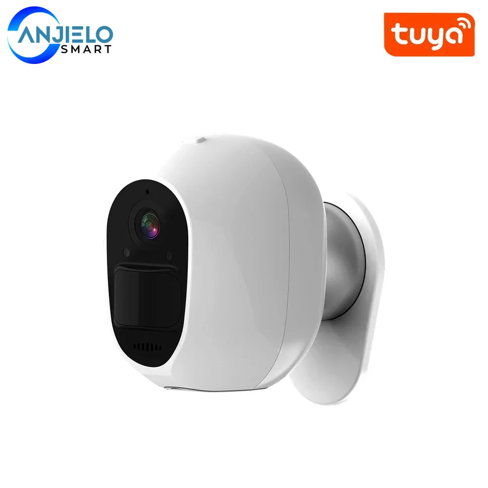 

Smart Tuya 1080P Camera WIFI Home Surveillance Security White Camera Solar Charge Support Night Vision PIR Motion Detection