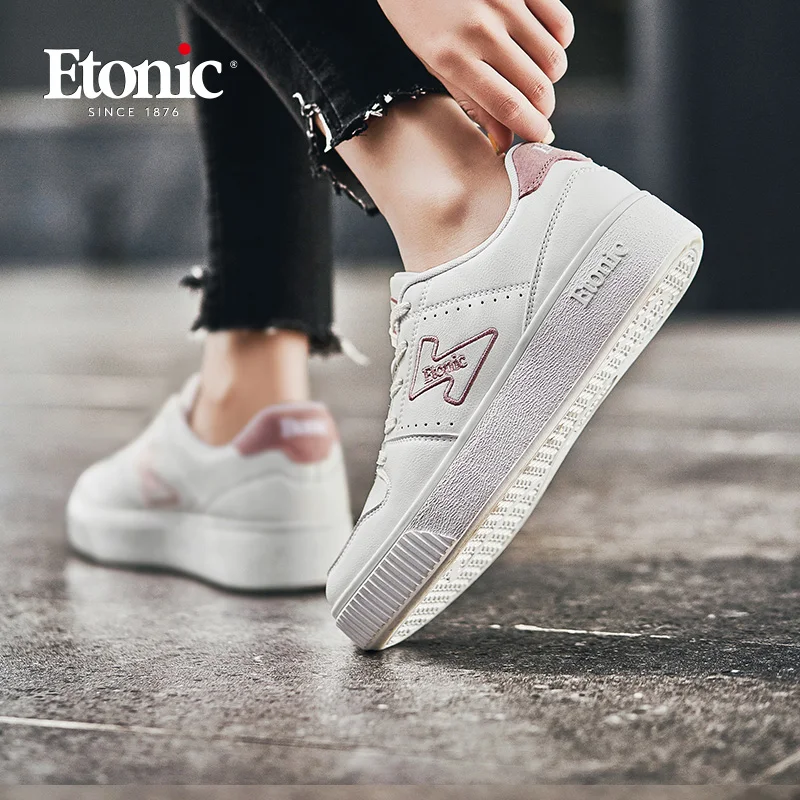 ETONIC/белые кроссовки Женская обувь для бега Оригинальный дышащий светильник