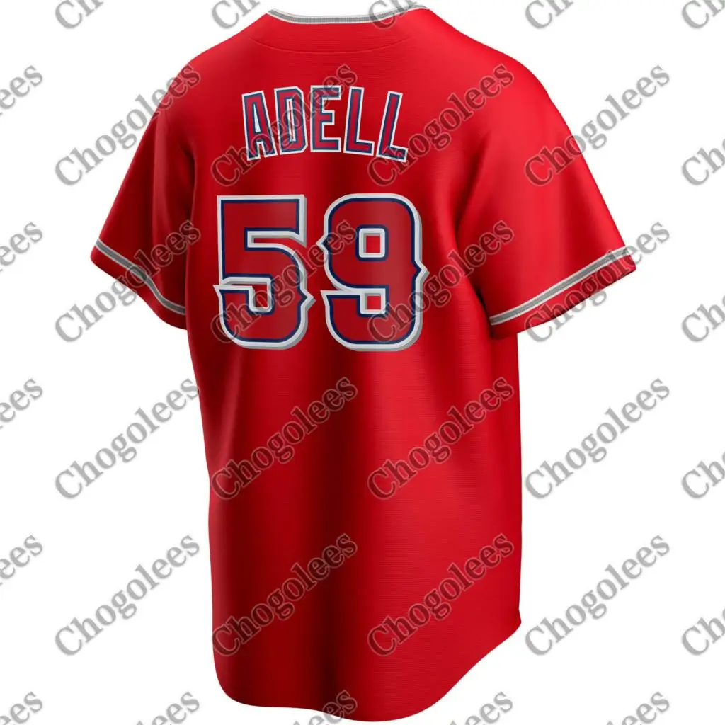 

Baseball Jersey Jo Adell Los Angeles Alternate 2020 Player Jersey Red