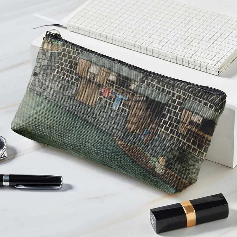 

New Art Print Women's Portable Travel Wash Bag Female Makeup Storage Pouch Large Capacity Cosmetic Organizer Beauty Case