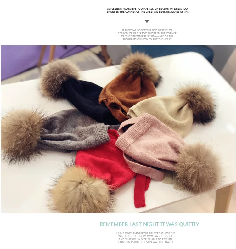 Вязаная шапка для мальчиков и девочек 0-6 лет детская осенне-зимняя теплая |