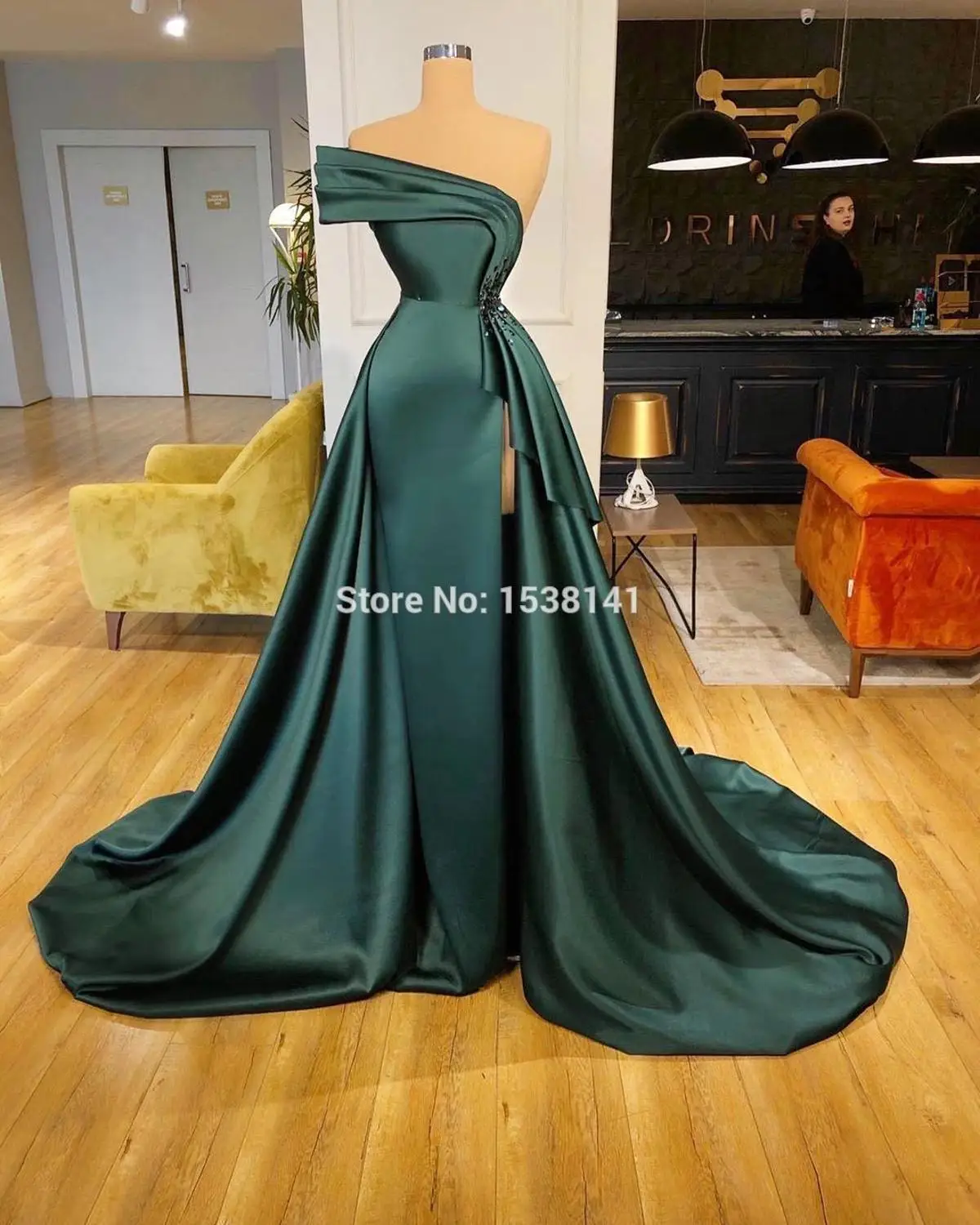 Женское вечернее платье русалка Длинное Элегантное большого размера в арабском