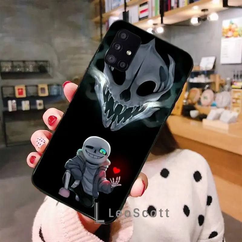 

Undertale Sans Phone Case For Samsung A40 A31 A50 A51 A71 A20E A20S S8 S9 S10 S20 Plus note 20 ultra
