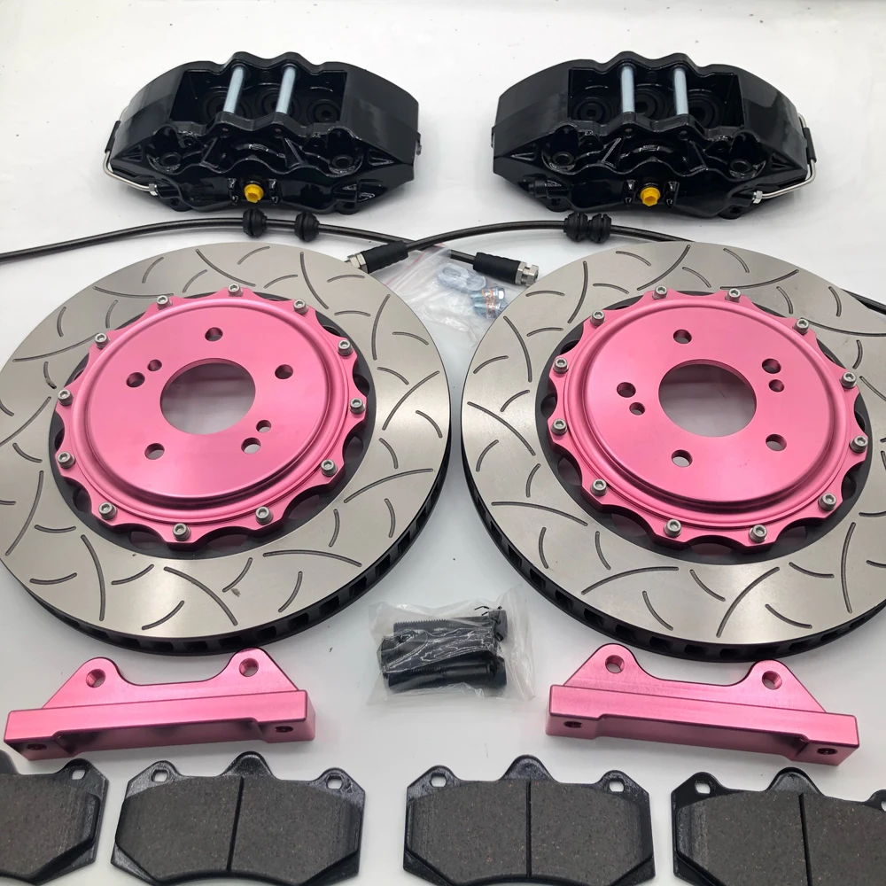 Jekit car brake kit red/yellow caliper with 355*32mm disc rotor set for Mercedes SL R230 front rim wheel 18'' | Автомобили и