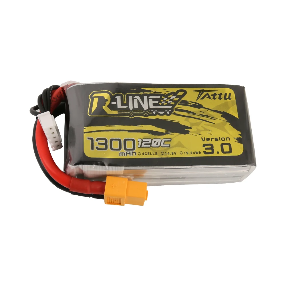 Tattu-Dron de carreras RLine Versi&oacute;n 3,0, HV, 1300mAh, 120C, 4S, 15,2 V, bater&iacute;a Lipo, enchufe XT60, FPV, Quadcopter, helic&oacute;ptero, corredor, nueva edici&oacute;n-4