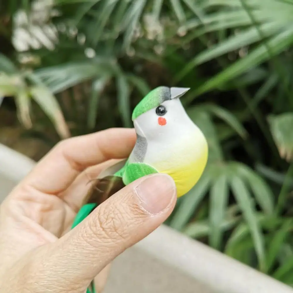 13*4*5CM/12PCS Artificial Foam Feather Fake Small Bird With Magnet Decorative Craft Birds For Wedding Party Home Easter Decor | Дом и сад