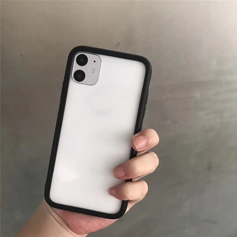 for iphone 11 pro max silm soft silicone shockproof bumper tpu frame case for iphone 6 6s 7 8 plus xr x xs max bumper case cover free global shipping