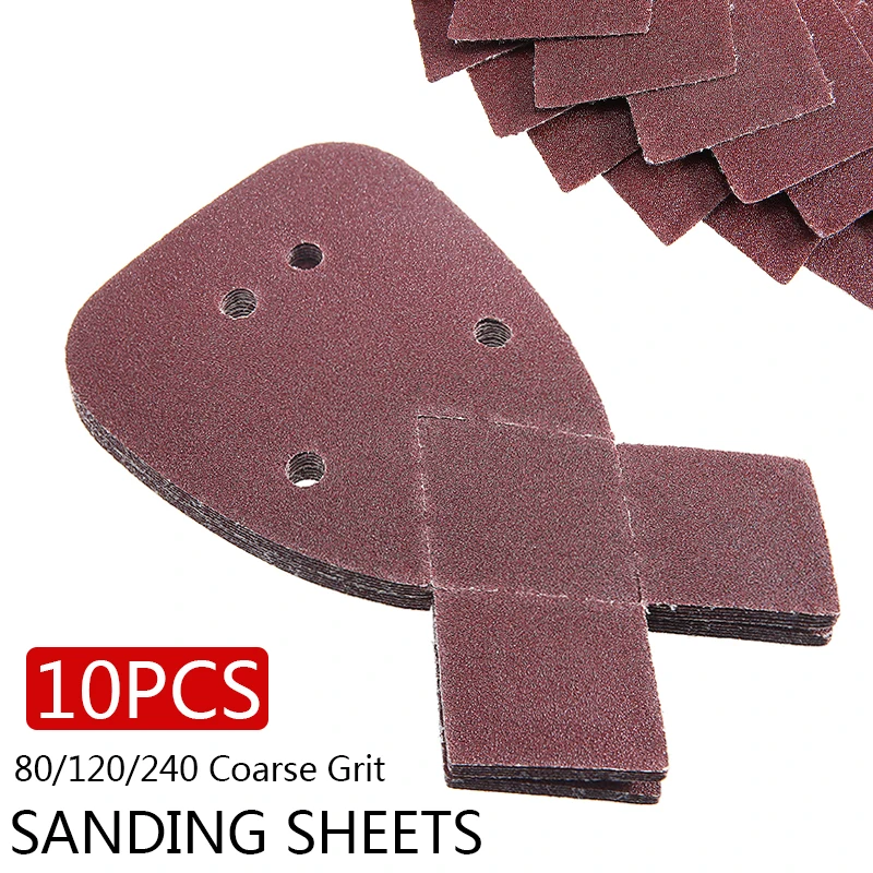 10 шт Шлифовальных Листов бумажные колодки Набор само клейкая наждачная бумага