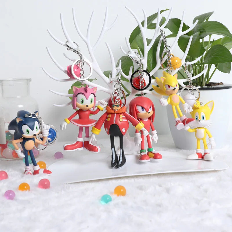 Новый звуковой ааронный анимационный крутой 3D брелок с ежиком кулон горячий подарок на день рождения кукла около 10 см, 1 шт. случайный цвет