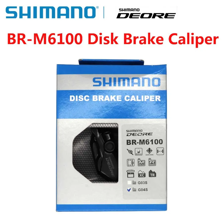 Shimano DEORE BR M6100 BR-M6100 гидравлические дисковые тормозные суппорты с G03S G04S колодки