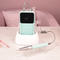 brushless professional portable desktop 35000rpm e file cordless rechargeable manicure electric nail drill machine nail bits