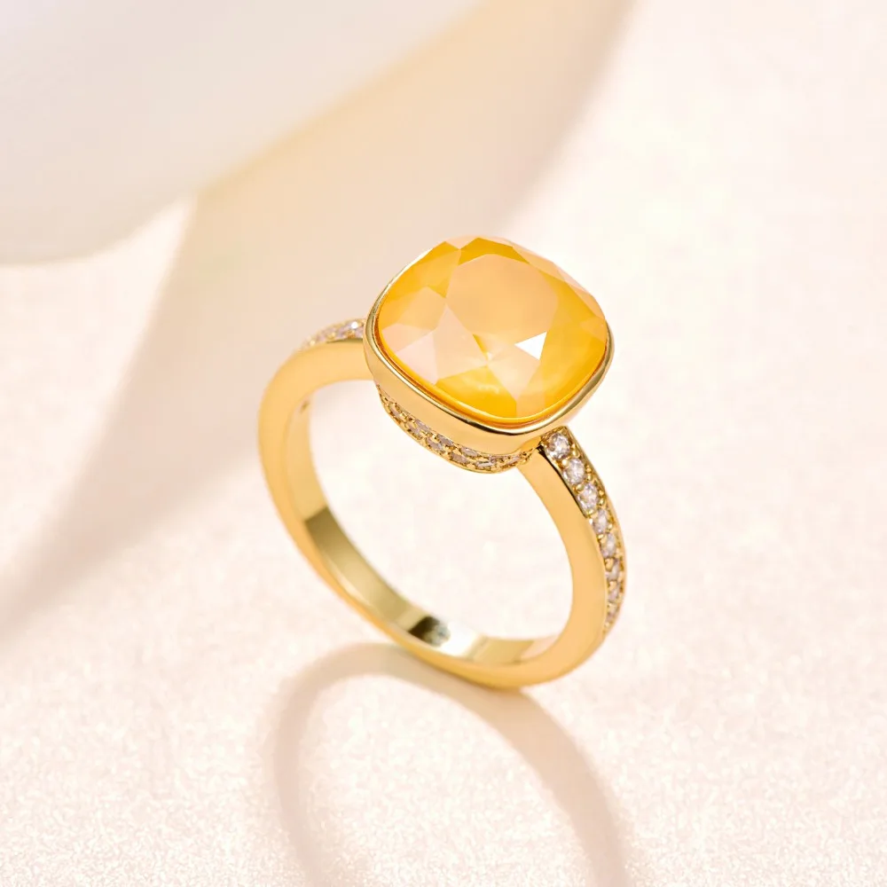 Роскошные кольца Malanda с кристаллами SWAROVSKI для женщин, Новые Модные Элегантные кольца для свадебной вечеринки, ювелирные аксессуары, подарок для мамы и девочки