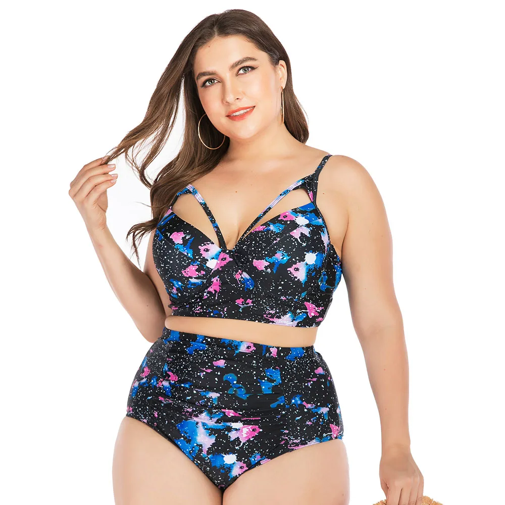 Комплект бикини с рюшами купальник большого размера сексуальные купальники