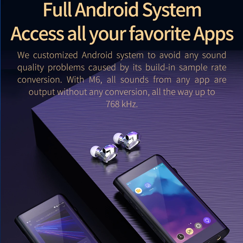 SHANLING M6 Dual AK4495SEQ DAC Android OS сбалансированный Bluetooth портативный музыкальный плеер MP3
