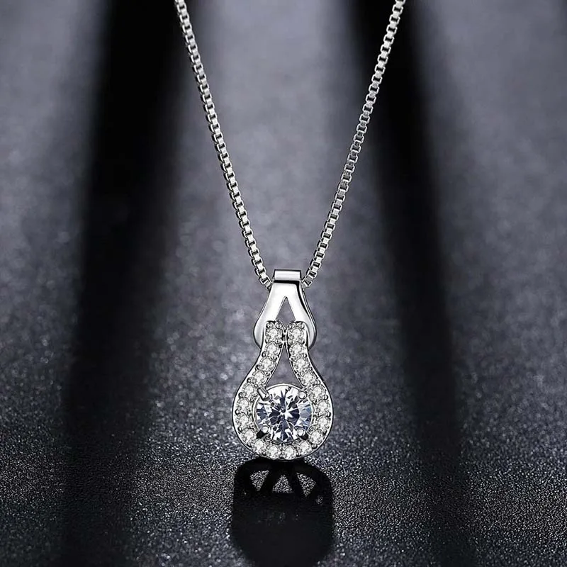 Женское Ожерелье с кулоном Круглый ААА Циркон ожерелье-воротник ювелирные