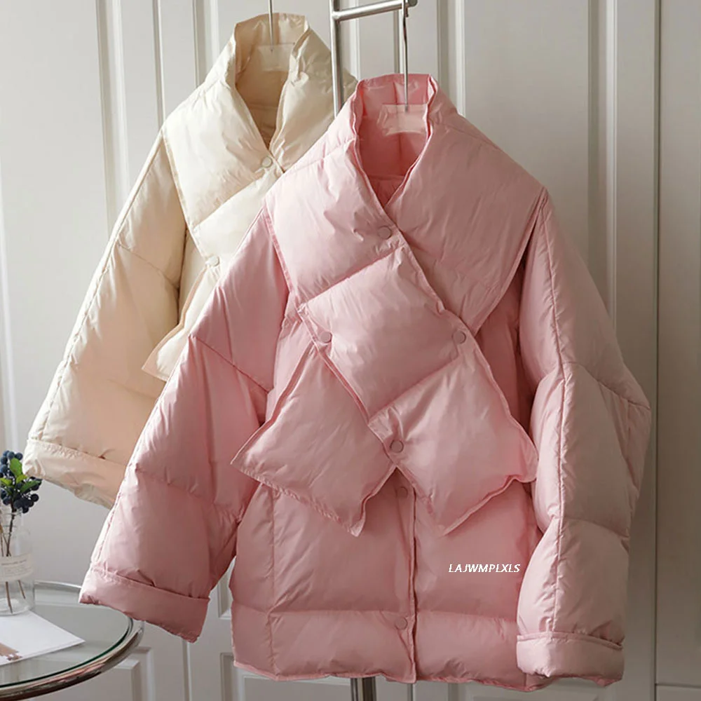 

Повседневное пуховое женское плотное короткое однотонное пальто с капюшоном Новинка Зима 2021 модная теплая куртка для женщин