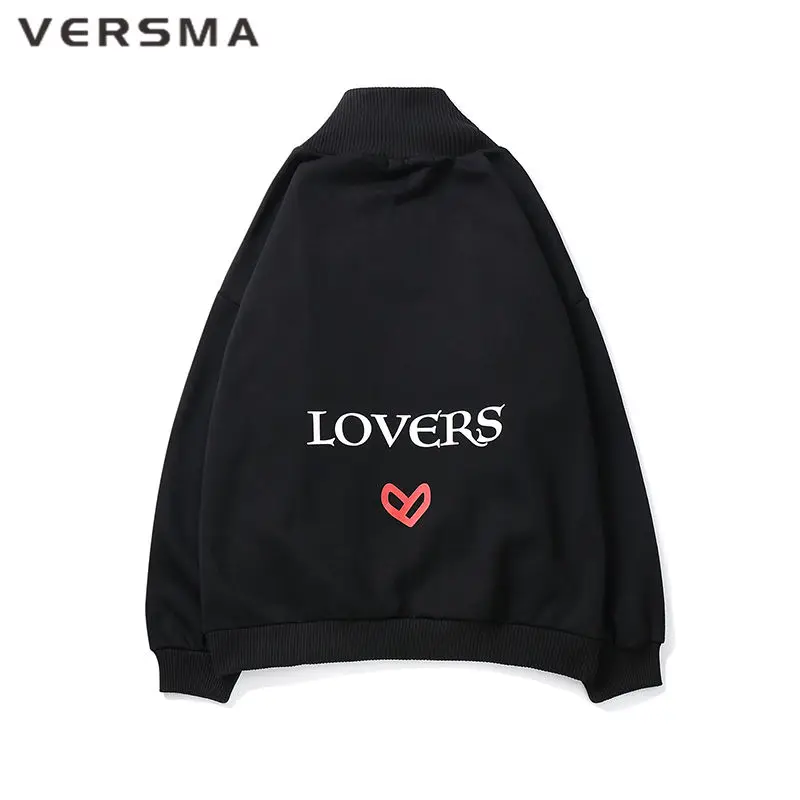 VERSMA корейский Harajuku Ulzzang 3D печатных толстовки кофты для мужчин и женщин осень High Street хип хоп свободные Рождество Пара Толстовка