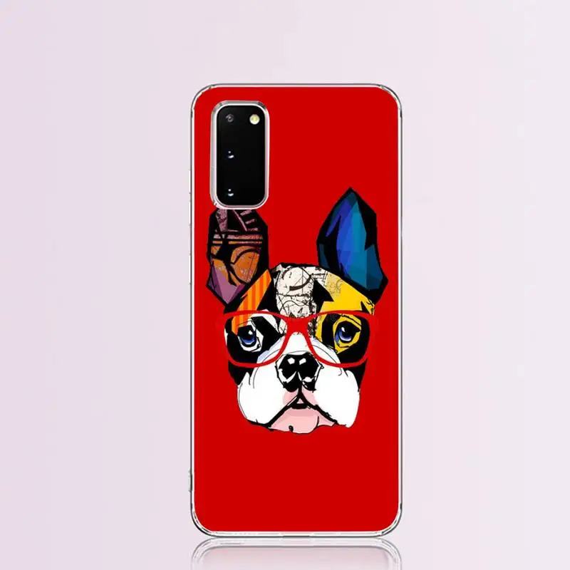 Чехол PENGHUWAN для Samsung S9 plus S5 S6 S7 edge S8 S10 с изображением французского бульдога |
