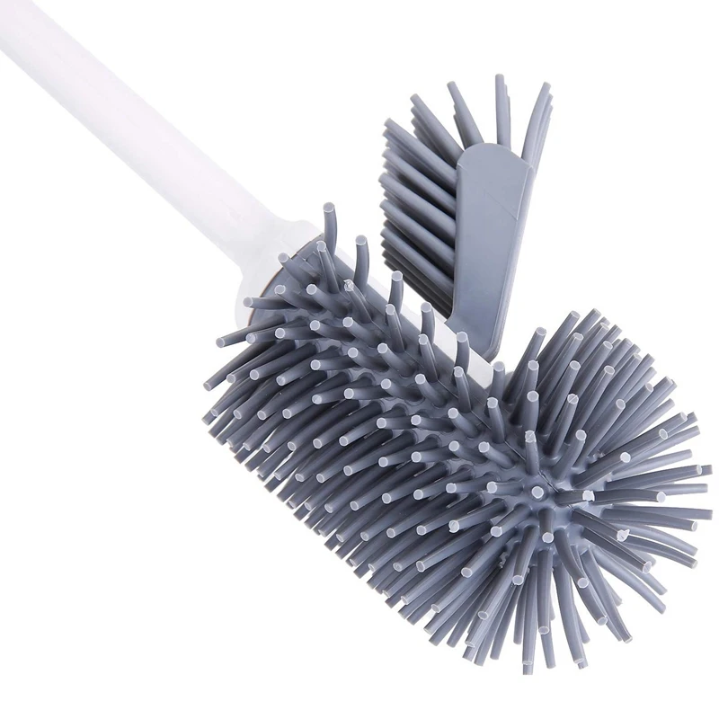 

Toilet Brush And Holder,Toilet Bowl Cleaning Brush Set,Under Rim Lip Brush And Storage Caddy For Bathroom