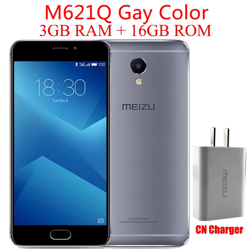 CN Gray 3G 16G Meizu M5 Note, глобальная прошивка Helio P10, четыре ядра, сотовый телефон, 3 ГБ, 16 ГБ, 5,5 дюймов, 1920x1080, 13,0 МП, отпечаток пальца, 4000 мАч - Цвет: CN Gray 3G 16G