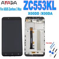 for asus zenfone 3 max zc553kl x00dd lcd display panel touch screen sensor assembly with frame x00da lcd