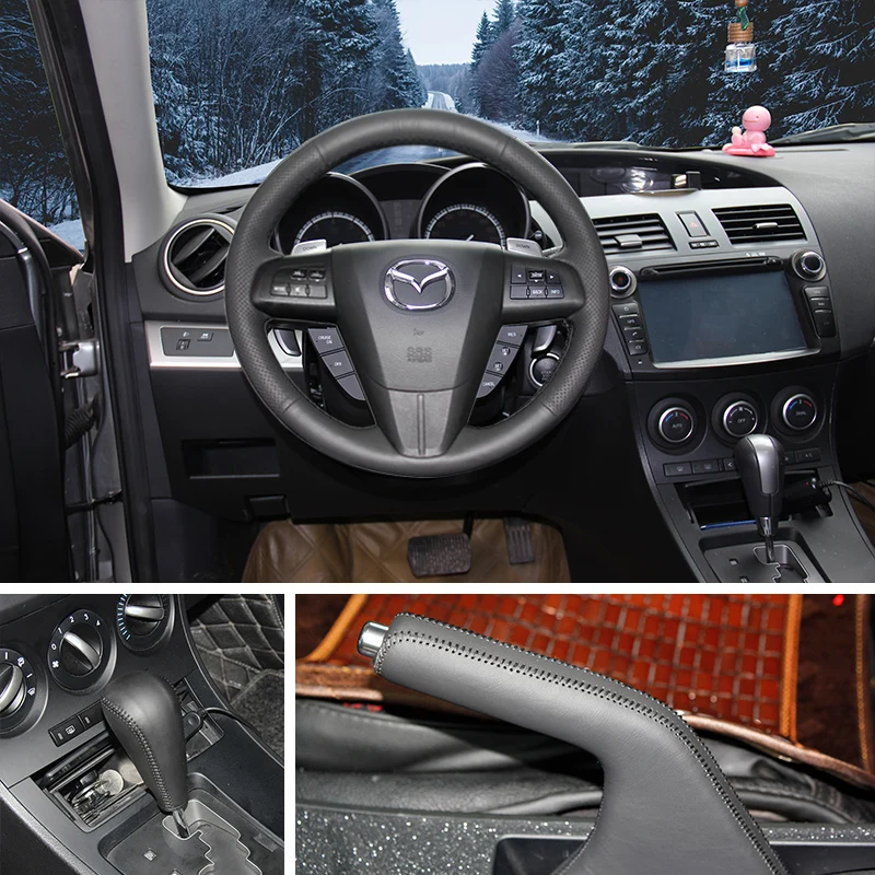 Оплетка для руля Mazda 3 Axela 2008 2013 CX 7 CX7 2010 2016 5 2011 6 GH|Чехлы на руль| |