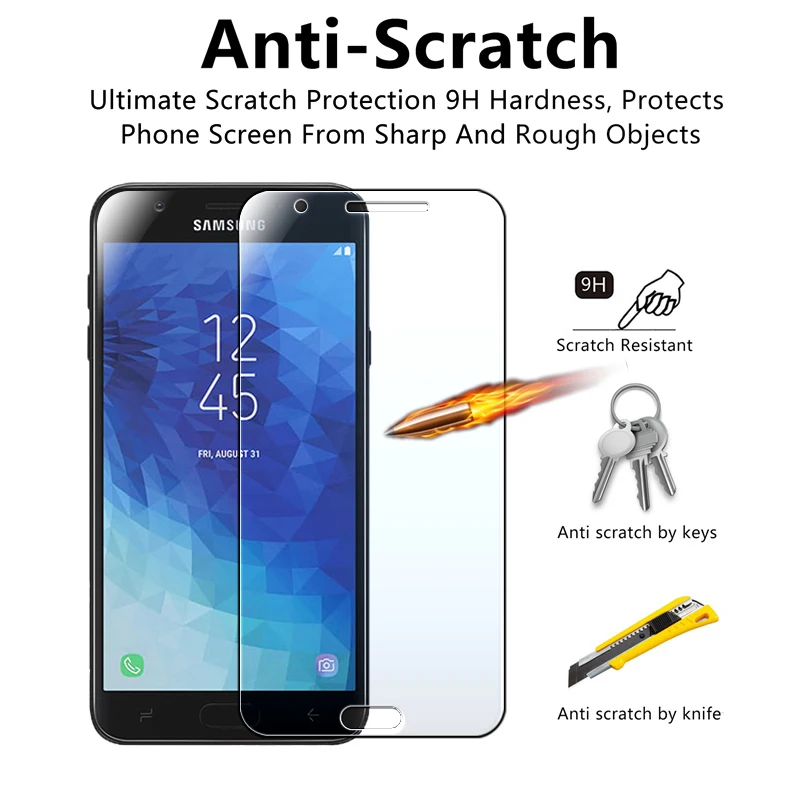 Защитное стекло для Samsung Galaxy J2 Prime J5 2016 J7 Pro J6 2018 закаленное Защита экрана pelicula J8 J 2 5