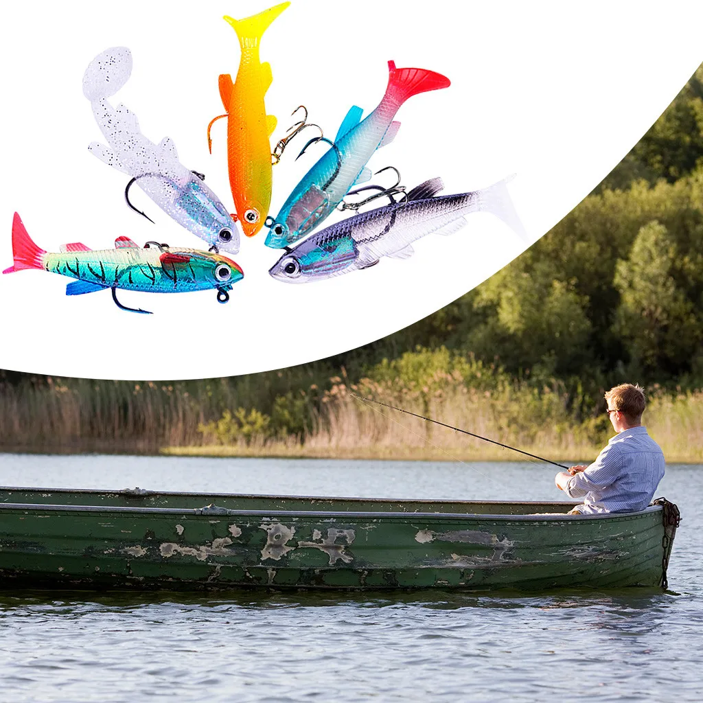 5 шт. приманка с крючком плавающие тонущие приманки для рыбной ловли