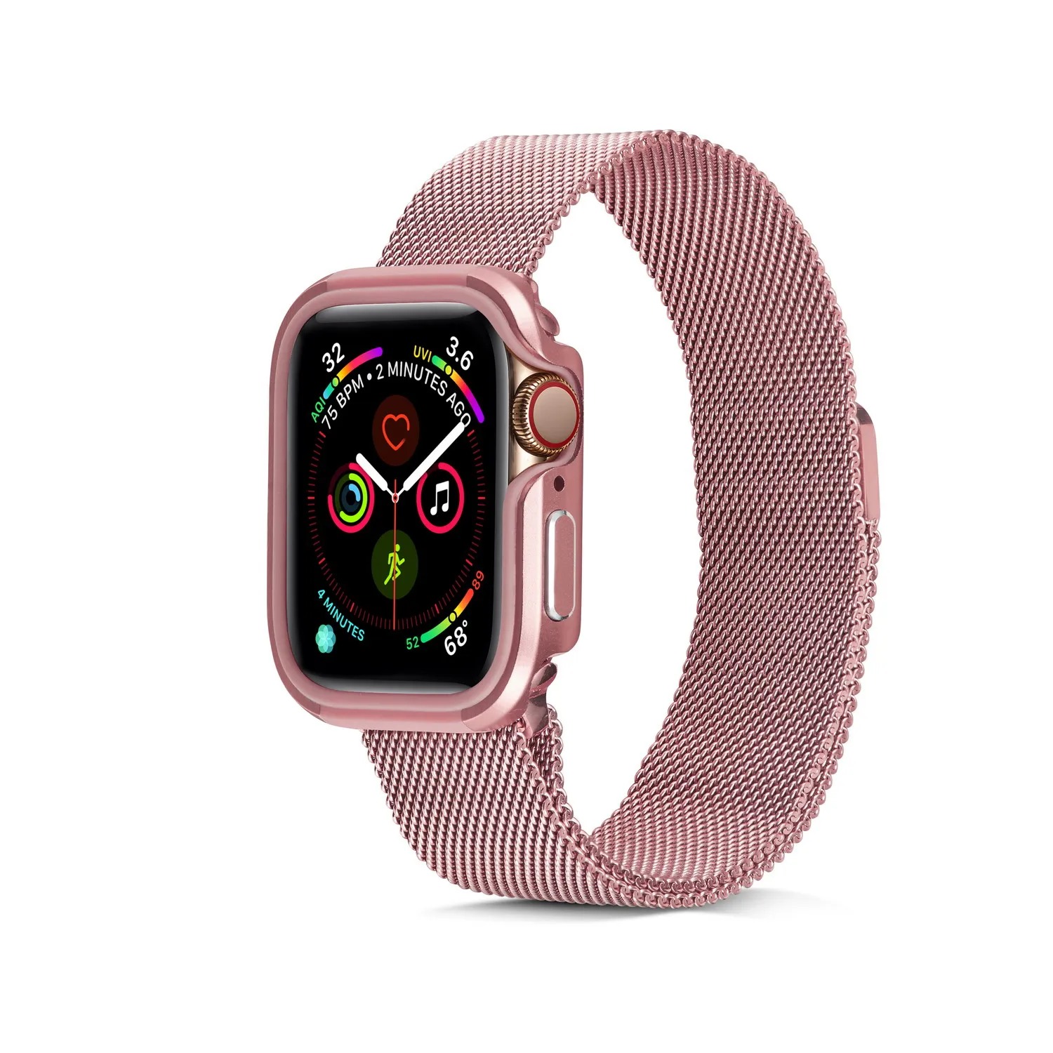 Бампер часы Чехол Крышка для Apple Watch чехол 5 4 3 2 44 мм, 42 мм, 38 мм, версия из мягкого ТПУ+ сплав решетка радиатора протектор для наручных часов iWatch, 5, 4, 3, длина-44 мм, 40 мм