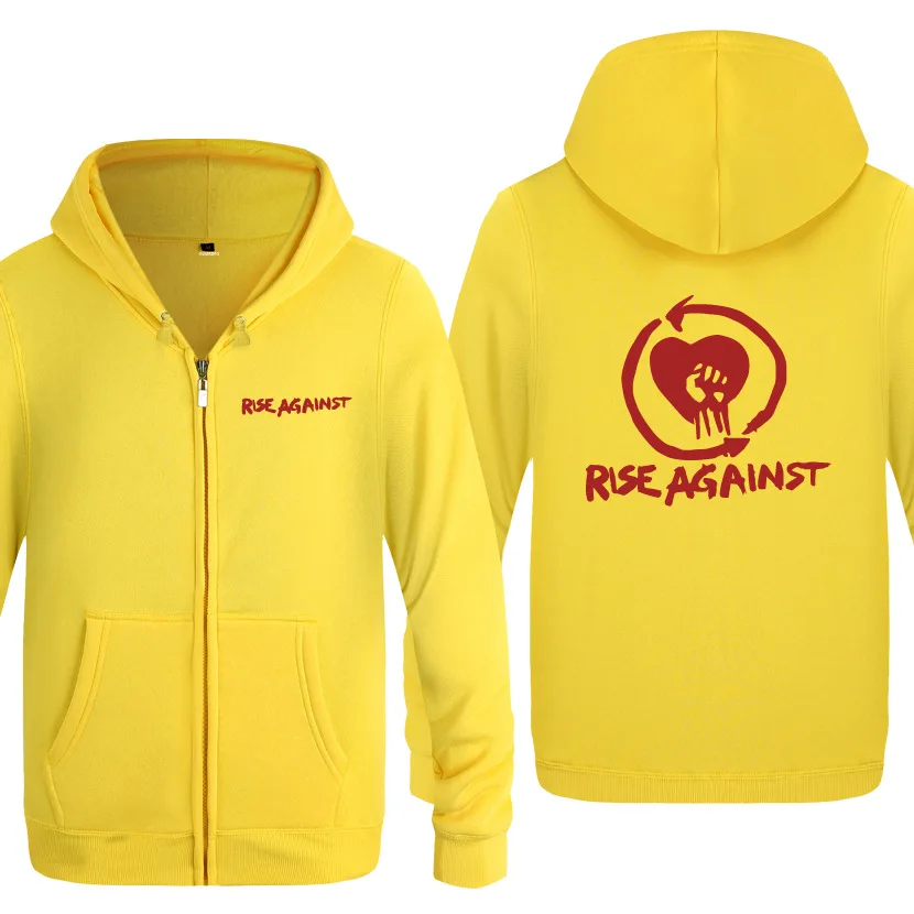 Толстовки с капюшоном на молнии Для мужчин Radiohead принт в стиле хип хоп ворсом